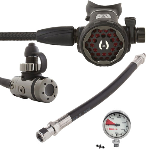 Hollis 200LX DCX Regulator with Gauge and Hose