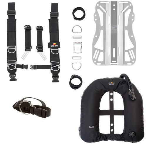 Dive Rite Transplate Double Tank with Rec XT Wing
