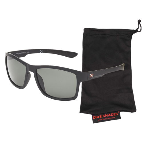 Dive Shades Oceana II Polarized Sunglass with Case, Matte Demi/G15 Traditional