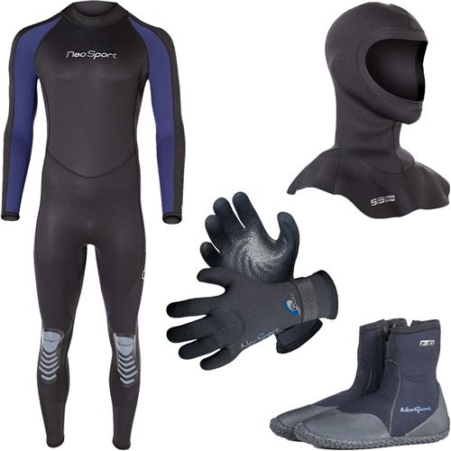 Blue NeoSport by Henderson Men's 7 mm neoprene wetsuit 