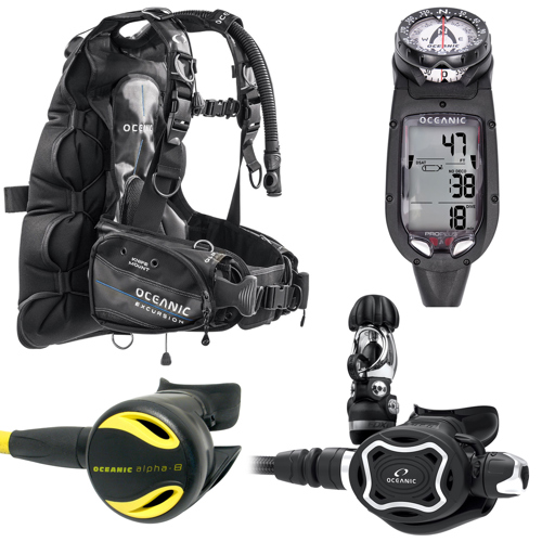 Oceanic Professional Package Includes Excursion BCD, Computer, Regulator,Octopus