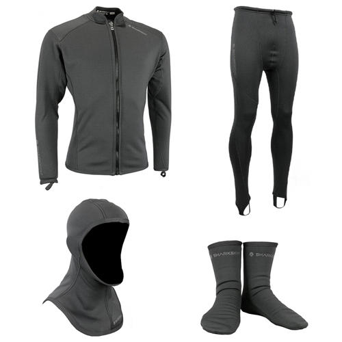 Sharkskin Titanium 2 Men's Long Sleeve Top, Pants, Hood & Socks Package