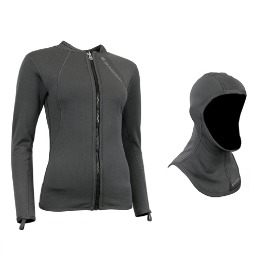 Sharkskin Titanium 2 Women's Long Sleeve Top & Hood Package