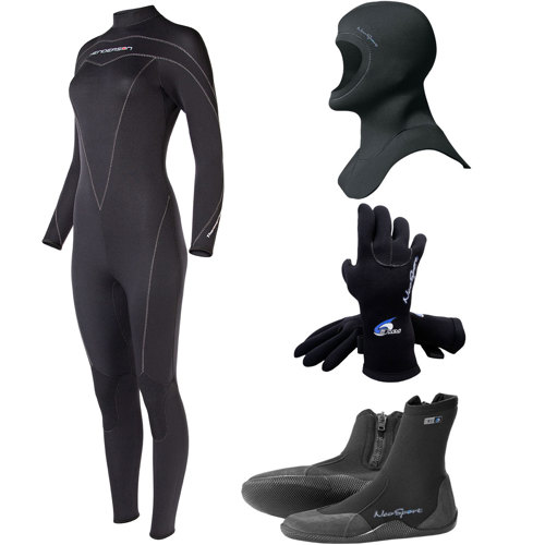 Henderson 7mm Thermoprene Women's Full Wetsuit Package Scuba