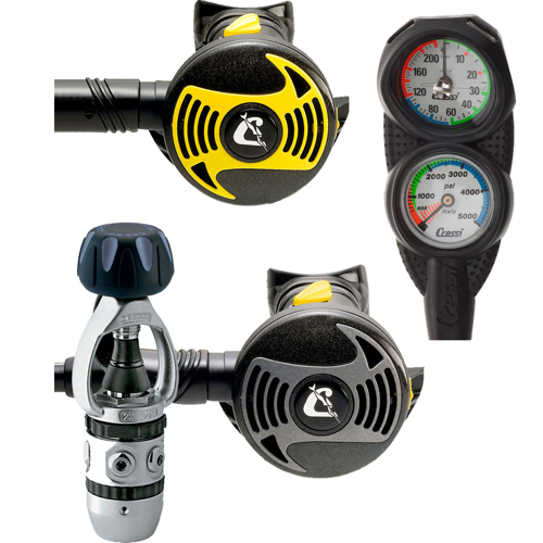 Cressi XS2/AC2 Regulator, XS Octopus and Mini 2 Gauge