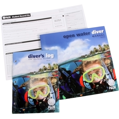 PADI Open Water Computer Diving Crew-Pak with Blue Log Book