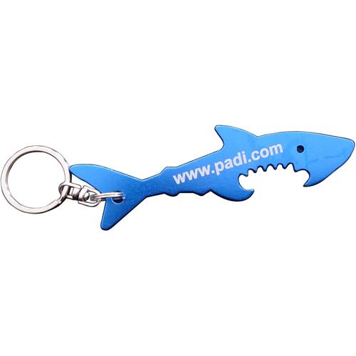 Shark Bottle Opener & Key Ring in Blue 