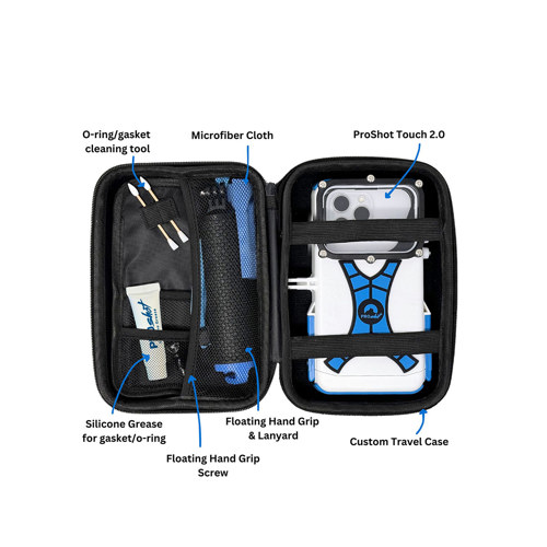 ProShot Touch 2.0 - Universal iPhone case, Blue/Black/White ~ Excluding iPhone 17 Pro Max