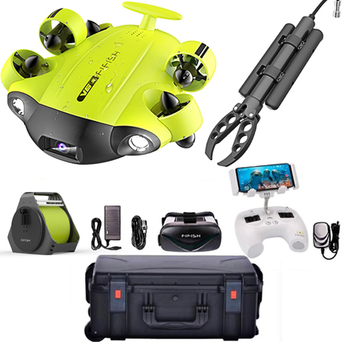 Qysea FIFISH V6S Underwater ROV Kit with Robotic Claw & Industrial Case