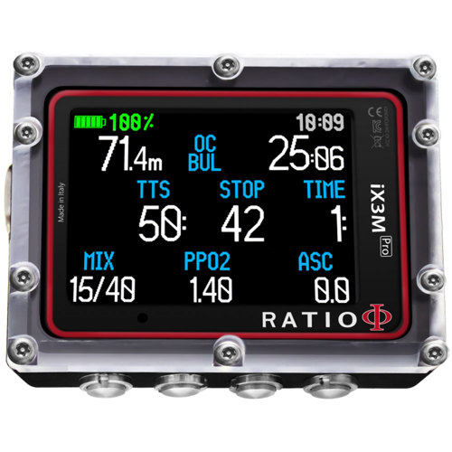 Ratio iX3M Pro Tech+ Dive Computer RCIX003P Scuba