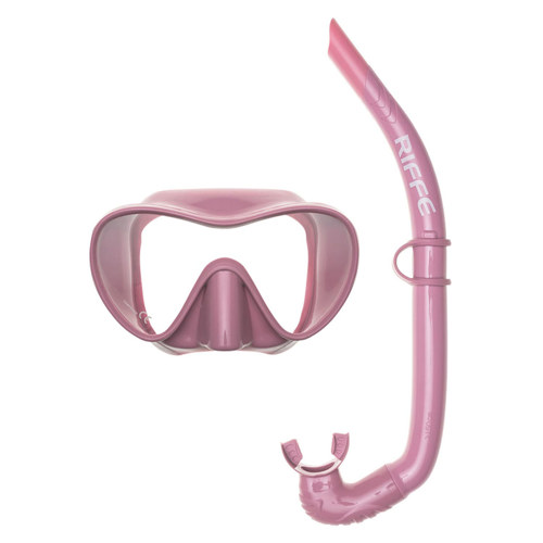 Riffe Paua Mask and Hydraflex Snorkel Set Coral Kiss