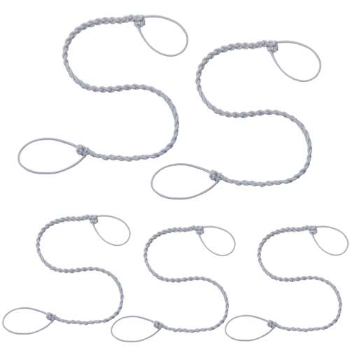 Rip Tie 3mm Tangle Free Hair Tie Gray 5-Pack