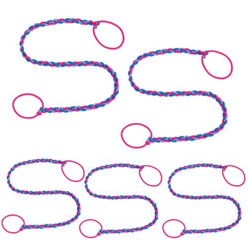 Rip Tie 3mm Tangle Free Hair Tie Sunset 5-Pack