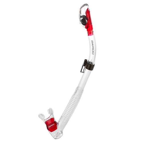 Rapido Energy Dry Snorkel Clear/Translucent Red Single