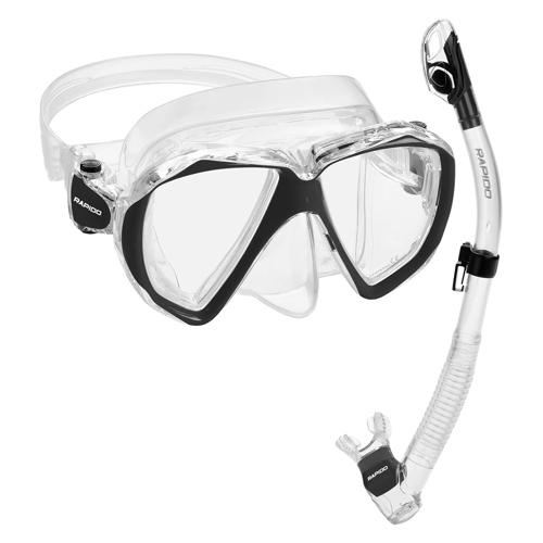 Rapido Otimo Two Lens Mask and Snorkel Combo