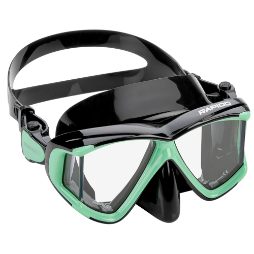 Rapido Panto-180 Four Lens Mask Black/Mint
