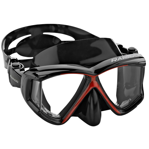 Rapido Panto-180 Four Lens Mask Black/Red
