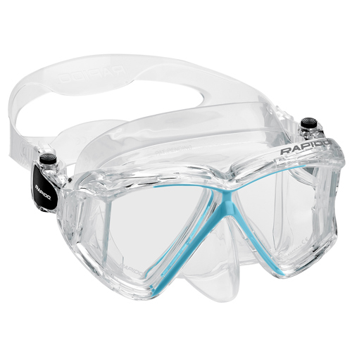 Rapido Panto-180 Four Lens Mask Clear/Translucent Aqua