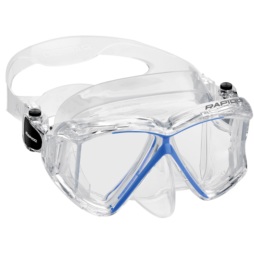 Rapido Panto-180 Four Lens Mask Clear/Translucent Blue