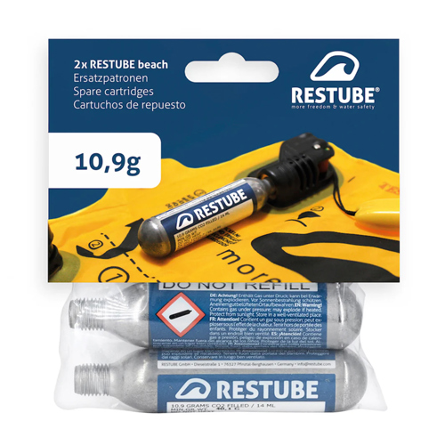 Restube 10.9g CO2 Replacement Cartridges, 2-Pack