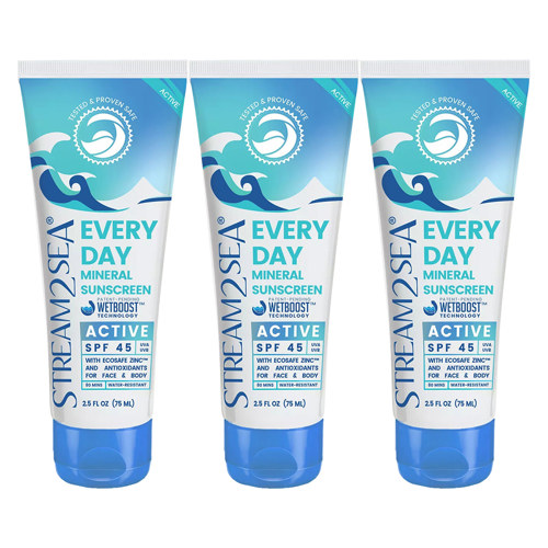 Stream2Sea Every Day Active Mineral Sunscreen SPF 45