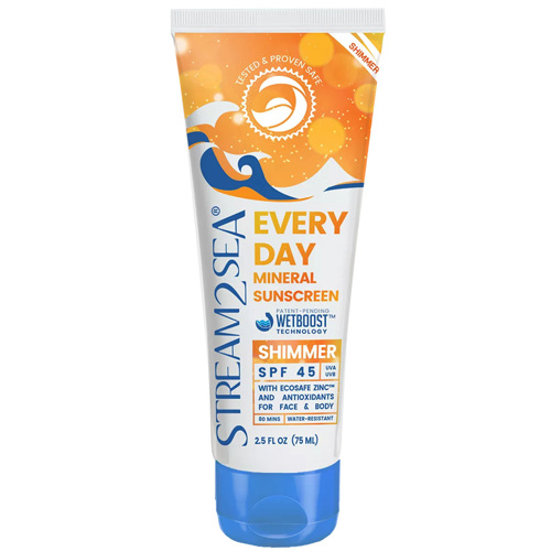 Stream2Sea Every Day Shimmer Mineral Sunscreen SPF 45 EDSH Scuba