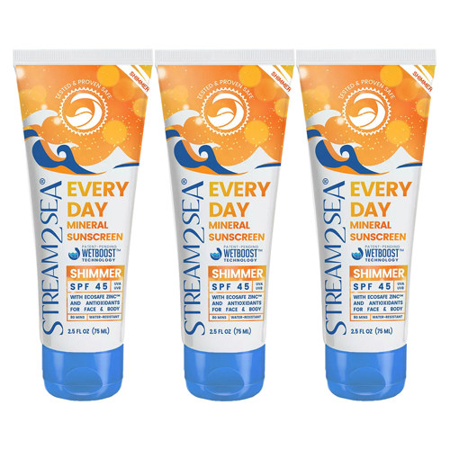 Stream2Sea Every Day Shimmer Mineral Sunscreen SPF 45