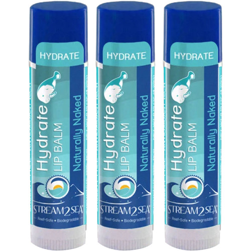 Stream2Sea Hydrate Lip Balm 3-Pack Natural