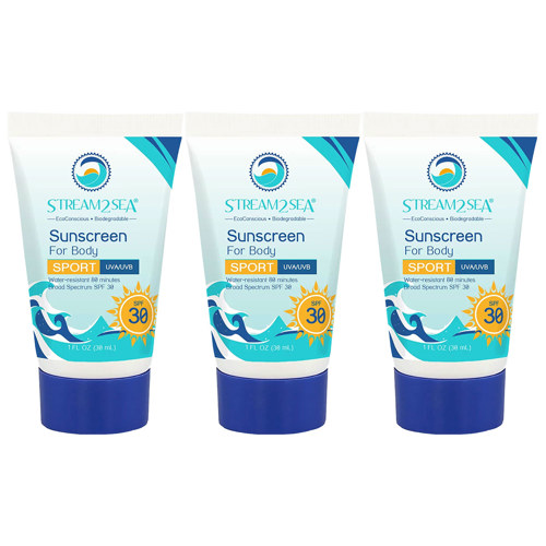 Stream2Sea Sunscreen Sport SPF 30, 1 fl. oz. (30 ml)