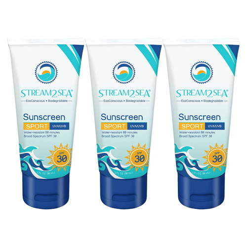 Stream2Sea Sunscreen Sport SPF 30, 3 fl. oz. (90 ml)