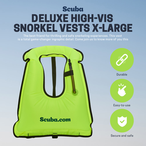 Blue Reef Scuba.com Deluxe High-Vis Snorkel Vests