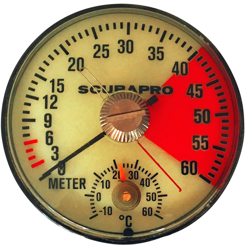 Scubapro Depth Gauge Capsule, Metric 05.011.011 Scuba