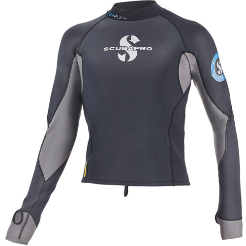 Scubapro 1.5mm Everflex Men's Long Sleeve Top XX-Large Black