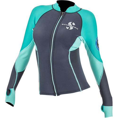 Scubapro Everflex 1.5mm Women's Long Sleeve Top Teal X-Large Open Box