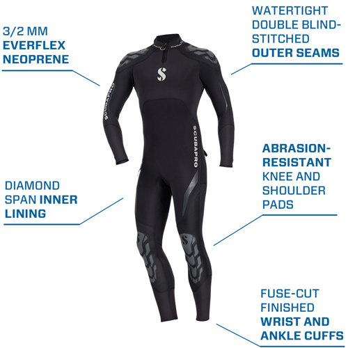 scubapro everflex 3mm wetsuit