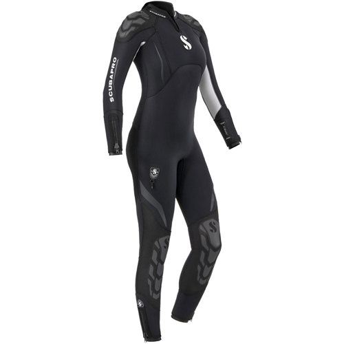Scubapro EverFlex Steamer 5/4mm Women's Wetsuit, Black/White