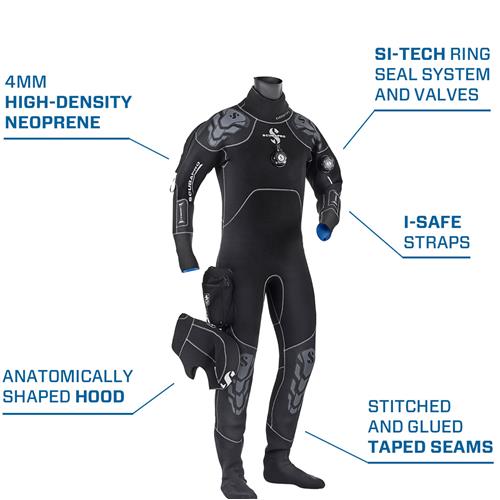 5mm Neoprene Wrist Seals for neoprene drysuit scuba diving dive Dry Suit   XL 