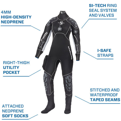 Used Scubapro Everdry 4 Drysuit Womens Scuba
