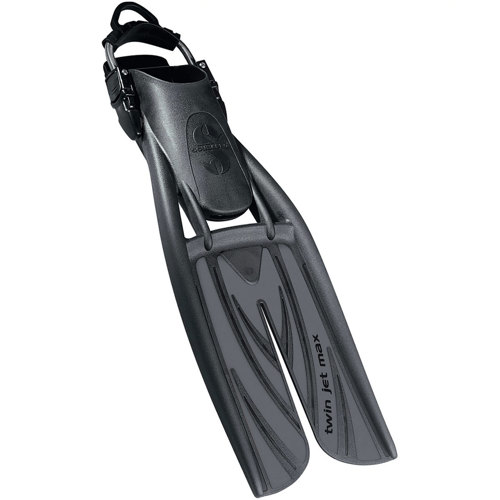 Scubapro Twin Jet Max Open Heel Split Fins Large (9/12) Graphite