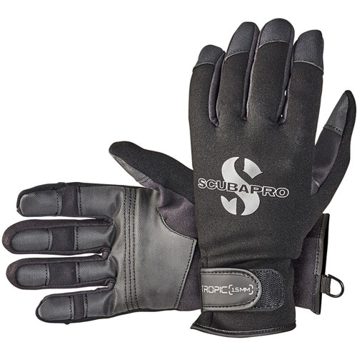 Scubapro 1.5mm Tropic Gloves Small Black/Gray