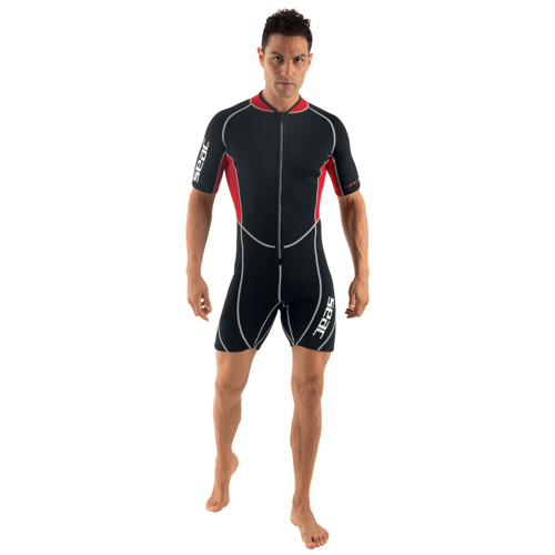 Seac 2.5mm Ciao Men's Shorty Wetsuit Black/Red XX-Large