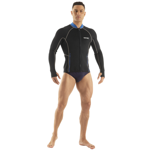 Seac 2mm Lover Men's Long Sleeves Wetsuit Top Black XX-Large