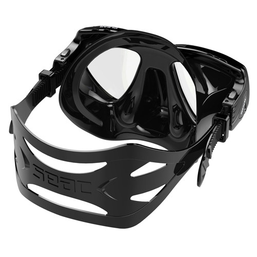 Masque De Plongée SEAC Clear Bi-Verre – Traitement Anti-Buée Plasma, Verre Trempé, Silicone, Faible Volume – Snorkeling