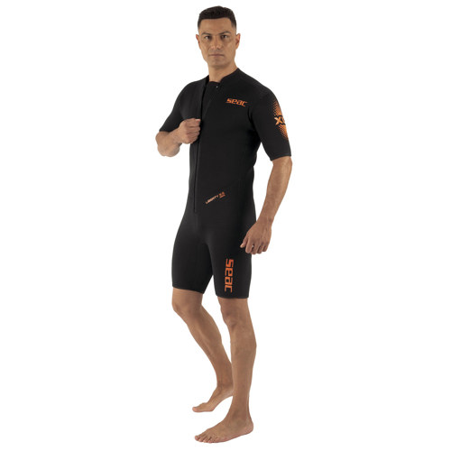 Seac 3.5mm Liberty Men's Front Zip Shorty Wetsuit 3X-Large