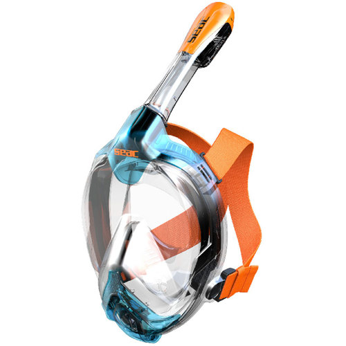 Masque Snorkeling Seac Grande Faciale Libera Turquoise/Orange 