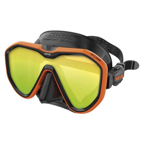 Seac Appeal Dive Mask Black/Orange Asian Mirrored