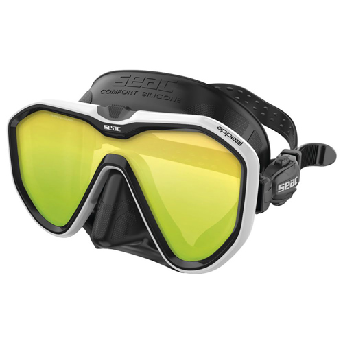 Seac Appeal Dive Mask Black/White Standard Mirrored