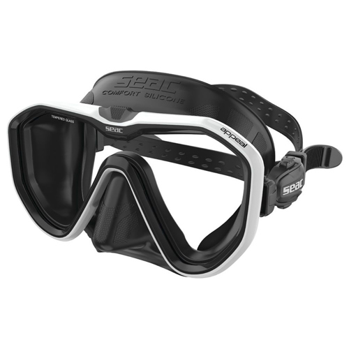 Seac Appeal Dive Mask Black/White Standard Clear