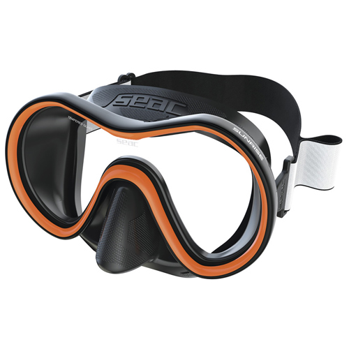 Seac Sunrise Dive Mask Black/Orange