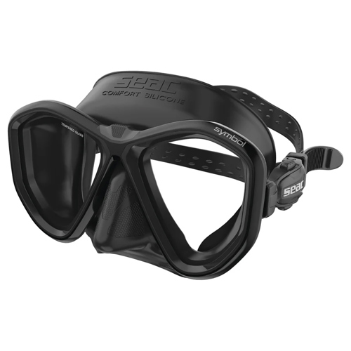 Seac Symbol Dive Mask Black Asian Clear